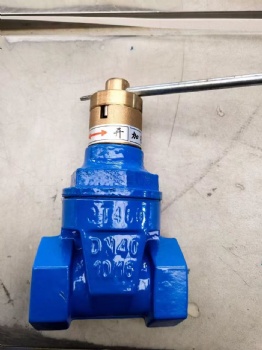 Threaded gate valve